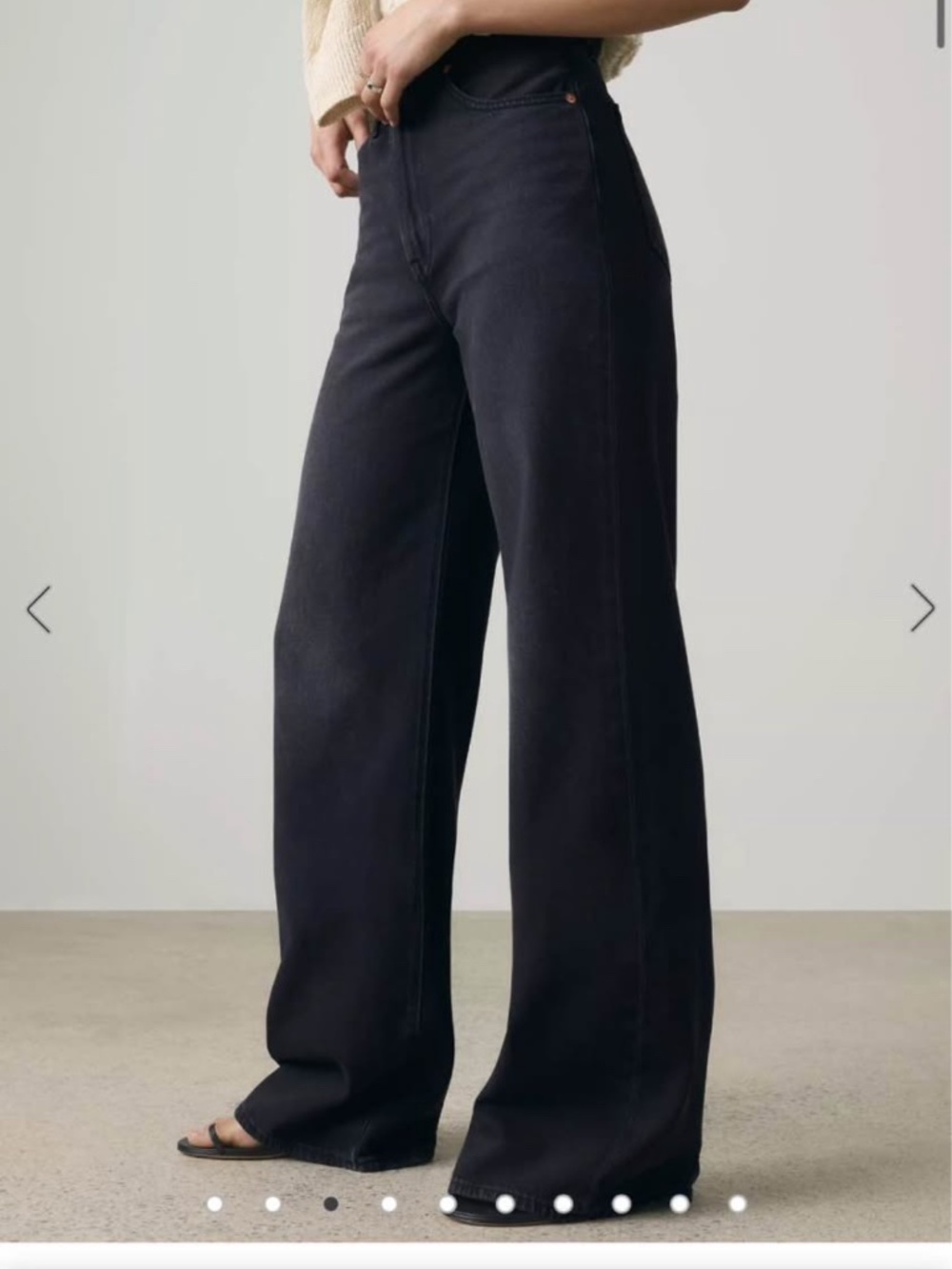 Levi ribcage wide leg jeans